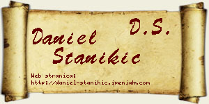 Daniel Stanikić vizit kartica